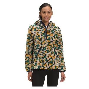 The Northface fleece floral hoodie